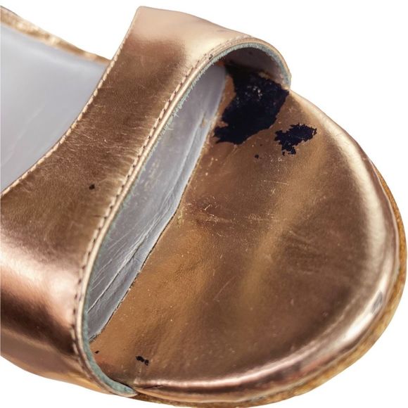 Monique Lhuillier Rose Gold Ava Heels - Size 38.5 - Picture 11 of 12